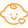 baby-head-with-a-small-heart-outline